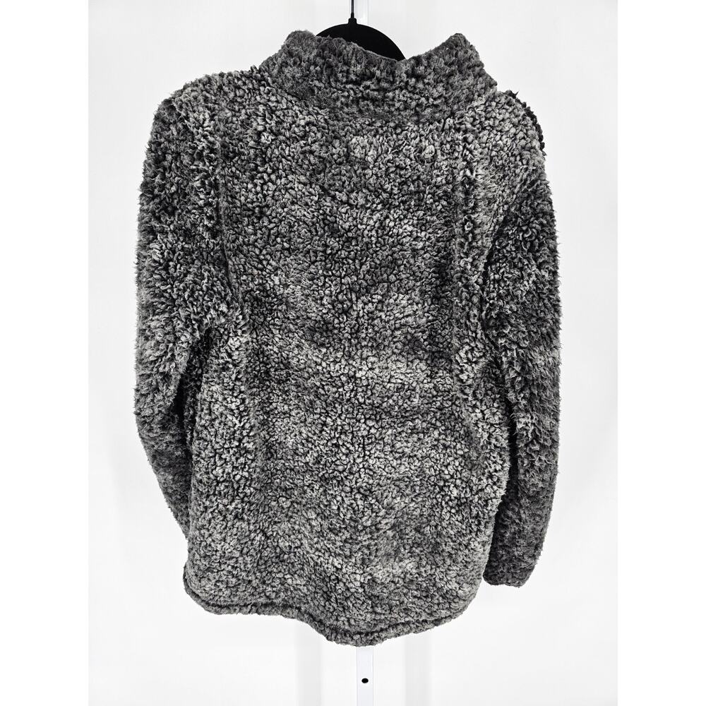 Simply Southern Womens Sz M gray sherpa fleece 1/4 zip pullover Super Soft - Picture 4 of 4